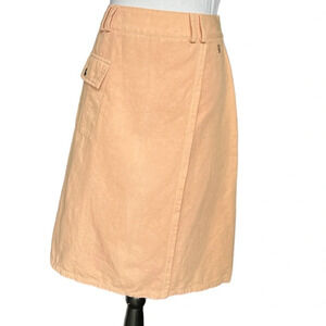 Galliano Peach Vintage Skirt Cotton & linen blend.  Size 26